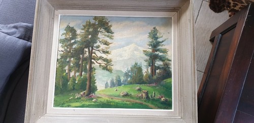 Paysage montagne peinture - paysage,