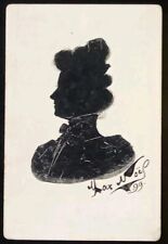 Peinture Portrait Silhouette 1890'