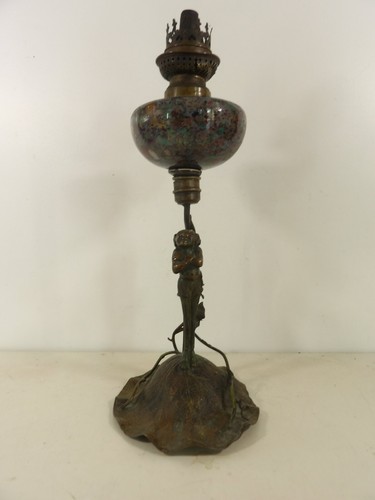 Lampe pétrole ancienne - lampe,