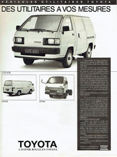 publicité Advertising  1022  1989   Toyota fourgon    lite Ace Hiace Dyna