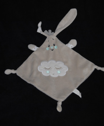 Doudou plat lapin beige - plat,