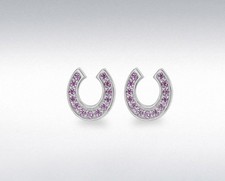 Argent Sterling Rose Cz Fer à