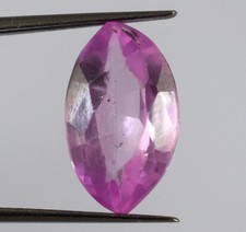 Pierre précieuse naturelle de 5,50 ct marquise afghane rose kunzite certifiée...