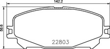 Plaquettes de frein P 68 071