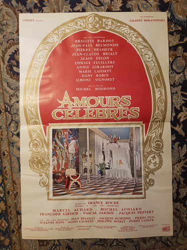 Affiche 1961 amours celebres - affiche,