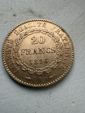 20 francs or génie 1896 A