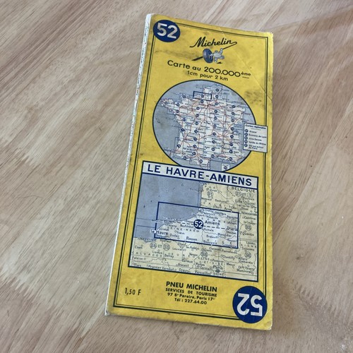 Carte routière ancienne