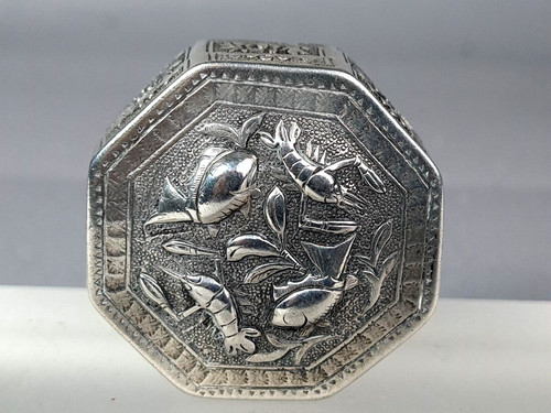 Chine ancienne boite - , argent