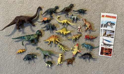 Plastic dinosaurs - plastic,