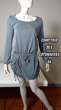 Comptoir des Cotonniers Taille 36  Superbe robe grise manches longues