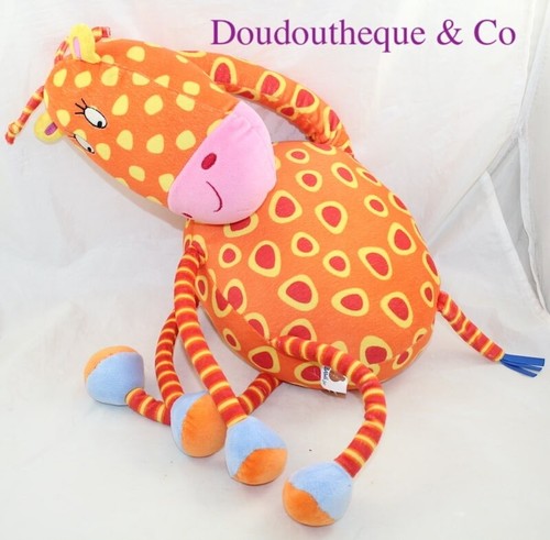 Peluche girafe bawi - girafe, orange