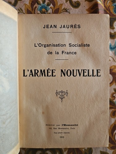 Jean jaurès l armée - -,