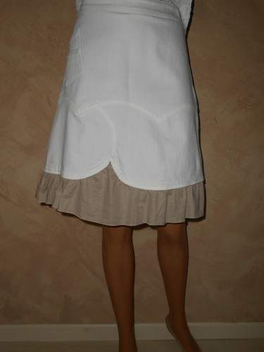 Tanais jupe blanche volants - tanais,