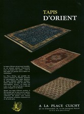 Publicité ancienne tapis d'orient Paris 8ème 1953 issue de magazine