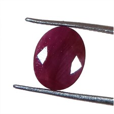 100% Naturel Rubis Rouge Coupe Forme Ovale Taille Bague Gemme 3.95 Cts 8x10x3 MM