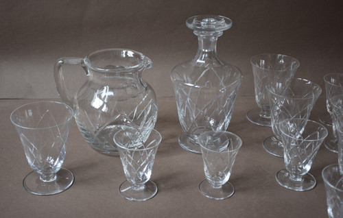 Verres 2 carafes en - verres, et