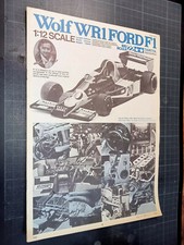 Années 1990 - 1/12 TAMIYA BIG SCALE WOLF WR1 FORD F1 notice montage taches