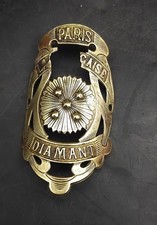 Ancienne Plaque Laiton Velo