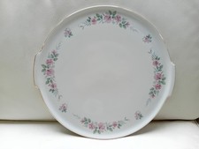 Plateau Centre de Table Porcelaine Céramique Bord Or Eschenbach Bavaria 32 CM Ø