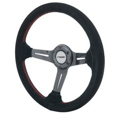 Volant sport Simoni Racing Tommi 350mm daim noir et carbon