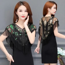 Femme Paillettes Sequin Maille