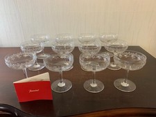13 coupes à champagne modèle Sévigné en cristal de Baccarat (prix à la pièce)