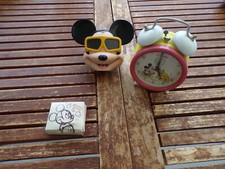3 objets MICKEY  reveil
