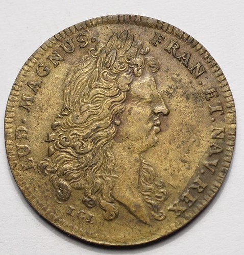 Louis xiv jeton - tresor, royal