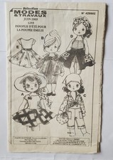 PATRONS PANOPLIE D'ETE POUR POUPEE EMILIE MODES & TRAVAUX NON DECOUPES COMPLET