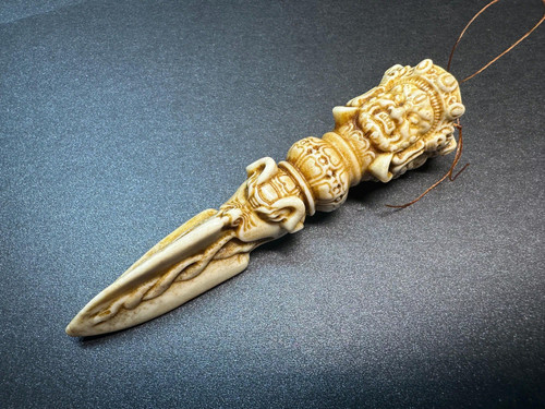 Bois cerf sculpté - bois,