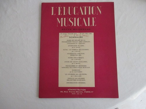 éducation musicale - l’,