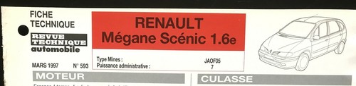 Fiche technique automobile - s)fiche,
