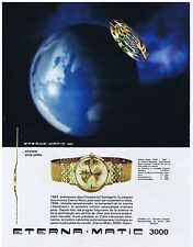 PUBLICITE ADVERTISING 104 1963 ETERNA-MATIC 3000 montre