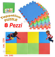 Tapis Puzzle Géant en Caoutchouc Set 8 Pièces Totale CM.120X240 Jeu Enfants