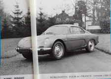 Photo RENAULT ALPINE Berlinette TOUR de FRANCE version 1300 S