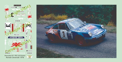 Decals porsche 911 3 0 - rs, 3.0