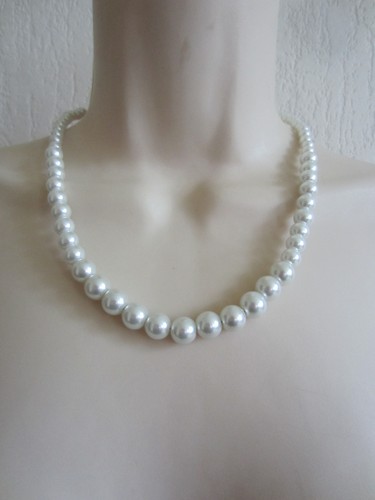 Collier perles verre - collier,