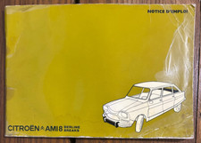 CITROËN AMI 8 - berline & breaks - MANUEL notice d'emploi - 1976