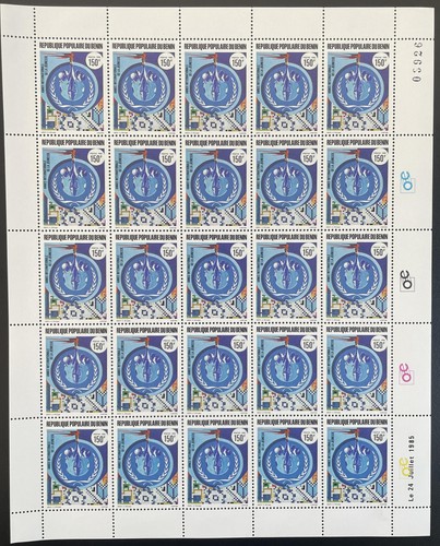 Bénin 1985 618 planche - yt,