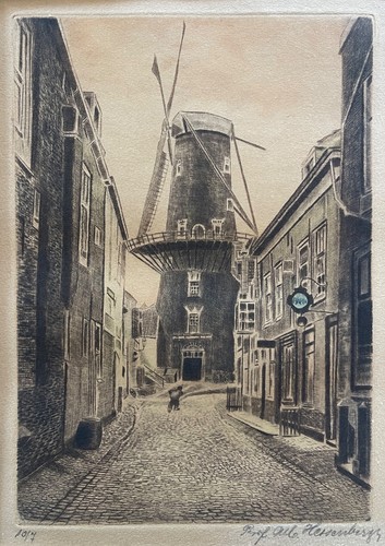 Delft moulin vert - le,