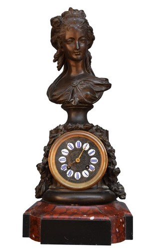 Horloge régule jeune fille - horloge,