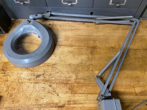 Vintage luxo magnifier lamp - magnifier,