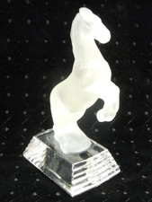 ?? CHEVAL CABRE PRESSE PAPIER CRISTAL NCHTMANN BAVARIA HORSE CRYSTAL