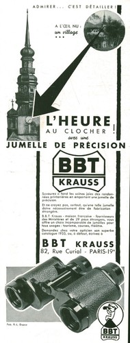 Publicité ancienne jumelle - , de