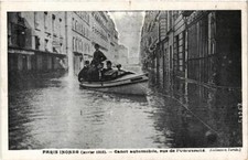 CPA PARIS Canot automobile rue