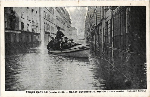 Cpa paris canot - cpa, rue