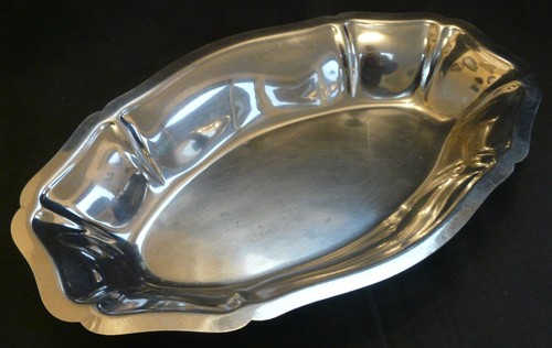 Plat service inox ovale - service,