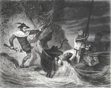 1838 Gravure:  GUILLAUME TELL (Suisse), dessin de De Rudder, gravé par LALAISSE