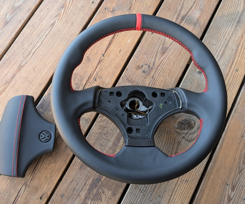 Volant cuir neuf - volant, pour
