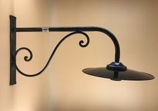 Lampe Applique Murale pour Extérieur Fer Forgé Avec Plat Émaillé 2100